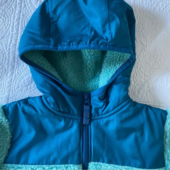 NWT Lands End Kids Sherpa Fleece Hooded Jacket size small - Picture 8 of 10
